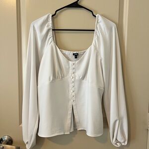 Elegant White Women's Top